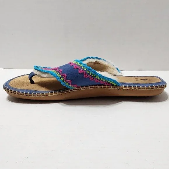 Acorn Thong Sandal with Sheepskin Lining - Size 9 - Picture 4 of 8